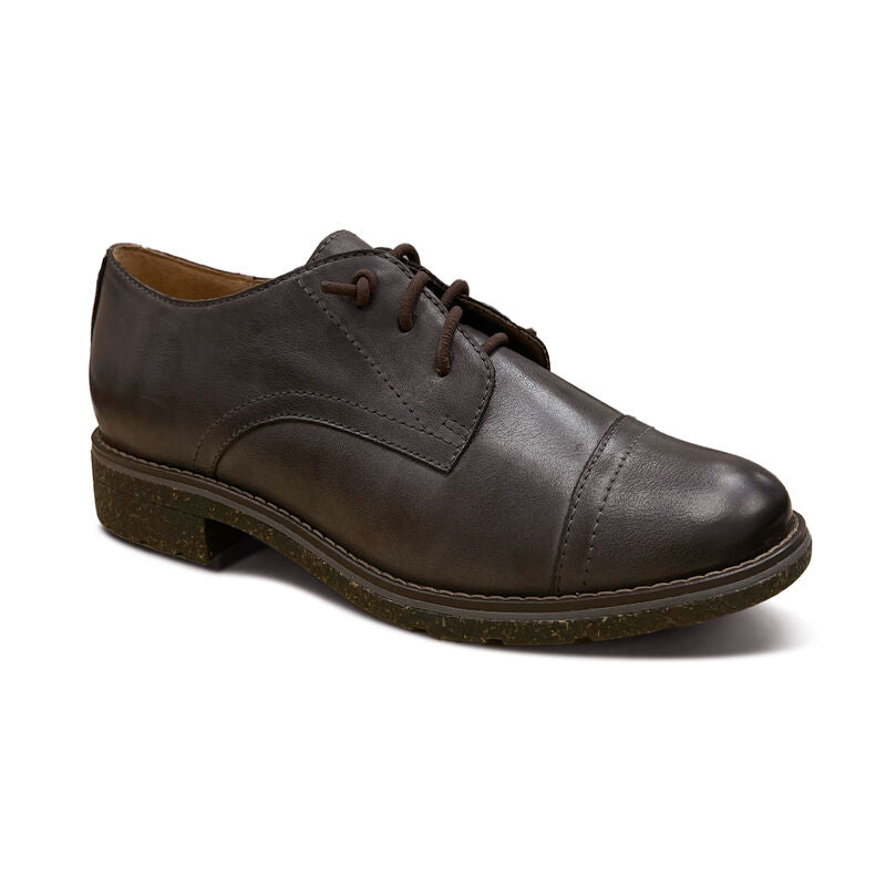 Aetrex Gina Arch Support Oxford Dark Brown 37