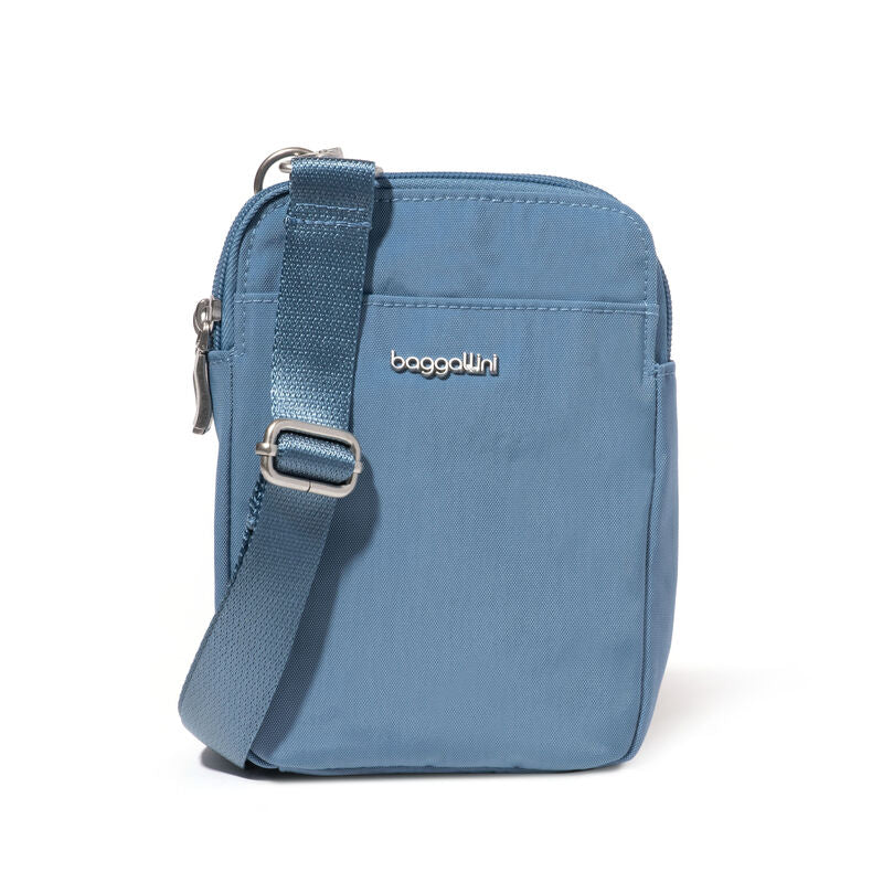 Baggallini Modern Take Two RFID Crossbody in Cornflower Cute Comfy