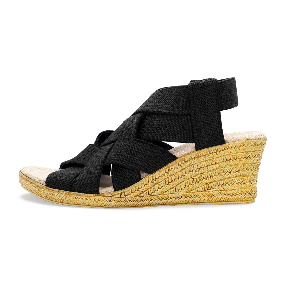 Wedge Sandals for Women Fisherman Sandals Cute Tassels Comfy Massage Summer  Platform Gladiator Shoes Black 7.5 - Walmart.com